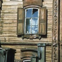 Altes Holzhaus in Irkutsk
